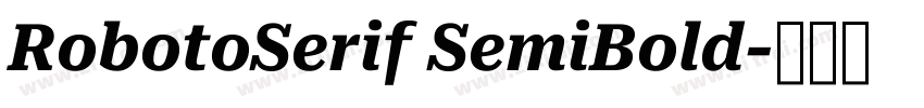 RobotoSerif SemiBold字体转换
